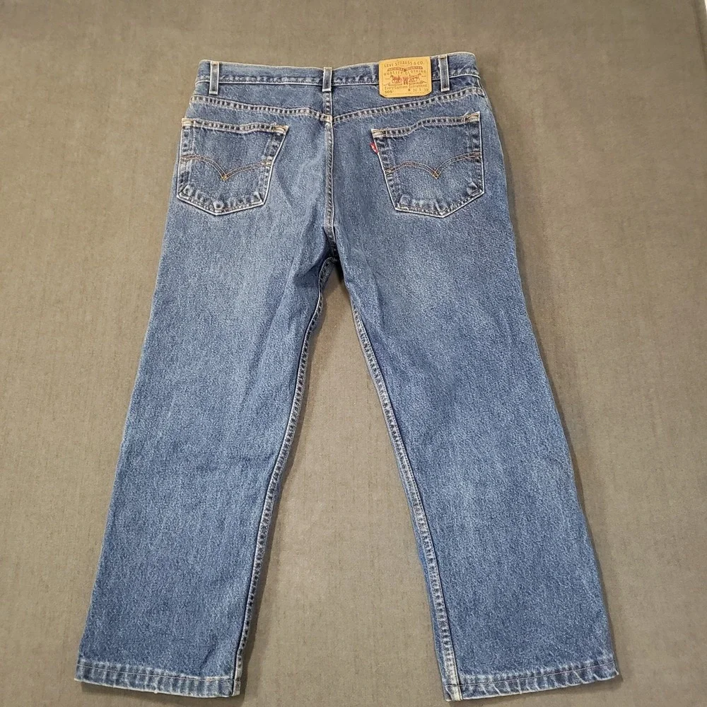 Levis 505 Jeans Mens Size 36x23 Hemmed Red Tab‎ Short